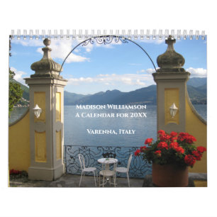 毎月の旅行またはCYOフォトウォールカレンダー20XX カレンダー