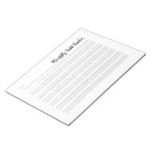 毎月の習慣の追跡メモ帳 ノートパッド (アングル)