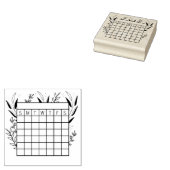 毎月の習慣トラッカー、カレンダースタンプ、ジャーナル ラバースタンプ (押印)