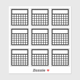 毎月の習慣トラッカー シール