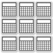 毎月の習慣トラッカー シール (正面)