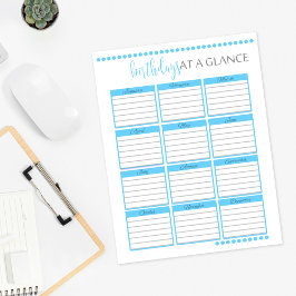 毎月の誕生日の概要 |ベビーブルー