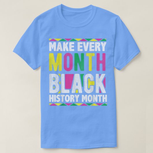 毎月の黒い履歴月を作成3732 Tシャツ (デザイン正面)