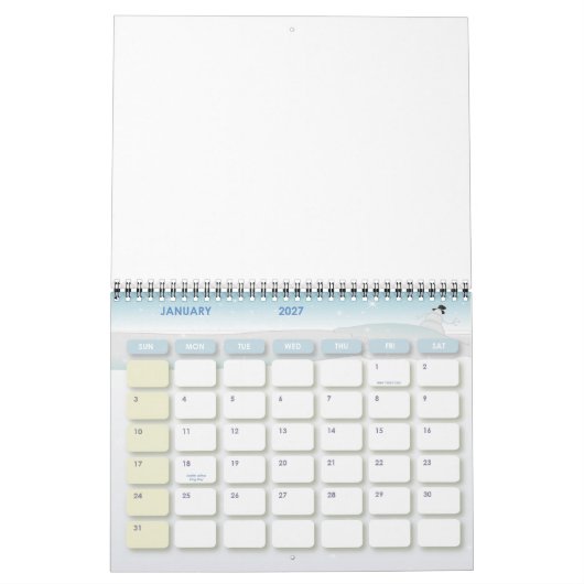 毎月美しい天使 カレンダー (1月 2027)