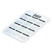 毎月2022カレンダーマグネットテクスチャ マグネット (左側)