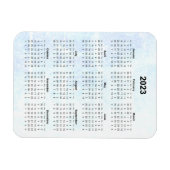 毎月2023カレンダーマグネットテクスチャ マグネット (横)