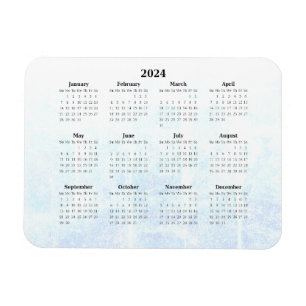 毎月2024カレンダーマグネットテクスチャ マグネット