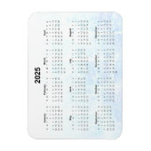 毎月2025カレンダーマグネットテクスチャ マグネット (縦)