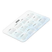 毎月2025カレンダーマグネットテクスチャ マグネット (左側)