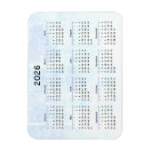 毎月2026カレンダーマグネットテクスチャ マグネット (縦)