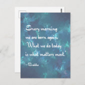 毎朝マインドフルネスブッダ引用文 ポストカード (正面/裏面)