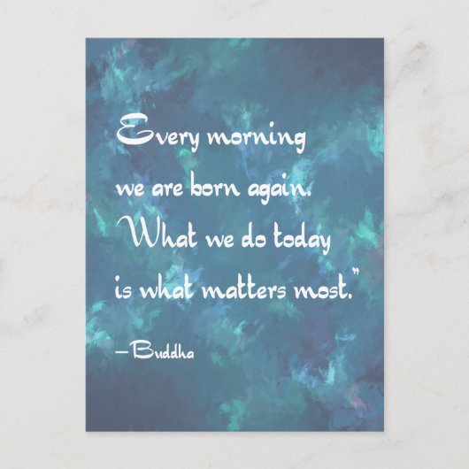 毎朝マインドフルネスブッダ引用文 ポストカード (正面)