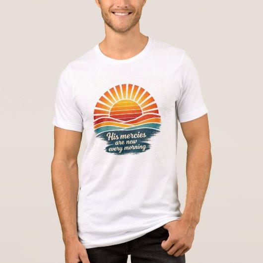毎朝新たなる彼の慈しみ Tシャツ (正面)
