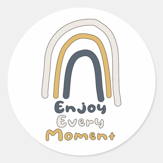 毎楽しむ時のやる気を起こさせるカラフル ラウンドシール (正面)