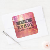 毎楽しむ時独身の間 スクエアシール (封筒)