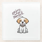 毎楽しむ瞬間ガラスのコースター ガラスコースター (正面)