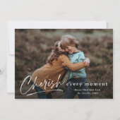 毎瞬間を大切に写真クリスマス シーズンカード (正面)