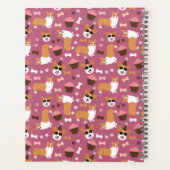 毎週かわいいコーギとカップケおもしろいーキ プランナー手帳 (裏面)