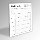 毎週のゴールメモ帳 ノートパッド