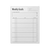 毎週のゴールメモ帳 ノートパッド (回転)