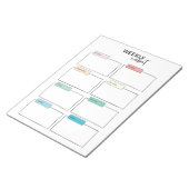 毎週のトレーニングプランナー ノートパッド (アングル)