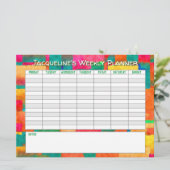 毎週のプランナーで名前を付けてカスタマイズする シーズンカード (スタンド正面)