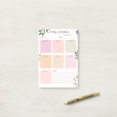 毎週のプランナーと開催者 ポストイット (デスク上)