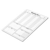 毎週のプランナーとTo-Doリストのメモ帳 ノートパッド (アングル)