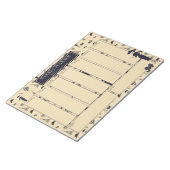 毎週のプランナークラシックヴィンテージファッションメモ帳 ノートパッド (アングル)