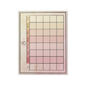 毎週のプランナーデイリーピンクイエローカラーメモ帳 ノートパッド (回転)