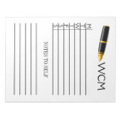 毎週のプランナーパッド/バインダーノートブックインサート ノートパッド (正面)