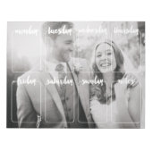 毎週のプランナーフォトカレンダー紙デスクパッド ノートパッド (正面)