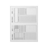 毎週のプランナーメモ帳 ノートパッド (回転)