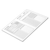 毎週のプランナーメモ帳 ノートパッド (アングル)