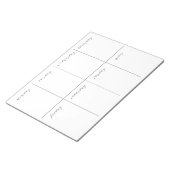 毎週のプランナー空白のカレンダー ノートパッド (アングル)