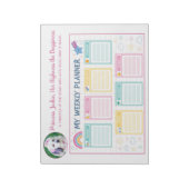 毎週のプランナー紙 ノートパッド (回転)