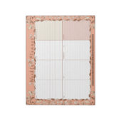 毎週のプランナー週間At A Glanceフローラメモ帳 ノートパッド (回転)