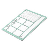 毎週のプランナー2026カレンダー任意の色を実行する ノートパッド (アングル)