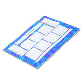 毎週のプランナー(ゴールとショッピングリスト) ノートパッド (アングル)