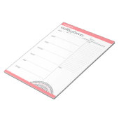 毎週のプランナー(名前をカスタムすると色) ノートパッド (アングル)