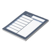 毎週のメニュー計画メモ帳 ノートパッド (回転)