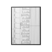 毎週の感情カレンダー – パーソナライズ ノートパッド (回転)