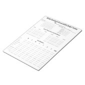 毎週の支出とアカウンタビリティ予算 ノートパッド (アングル)