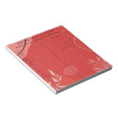 毎週の食事のプランナー：食料品の買い物をシンプルにする ノートパッド (アングル)