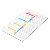 毎週のTo Doリストのメモカスタム帳 ノートパッド (アングル)