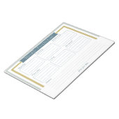 毎週のTo Doリストのメモ帳 ノートパッド (アングル)