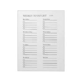 毎週のTo Doリスト ノートパッド