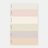 毎週のTo Doリスト |日々の開催者に関するメモ ポストイット (正面)