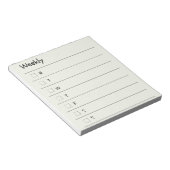 毎週をスタイリッシュに整理しよう ノートパッド (アングル)