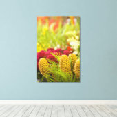 毎週金曜日の果物と野菜の市場。 キャンバスプリント (インサイチュ (ウッドフロア))